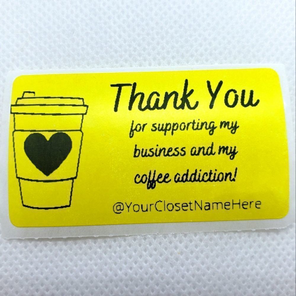8/$20 40ct Customizable Stickers 2.25" x 1.25" Yellow Labels